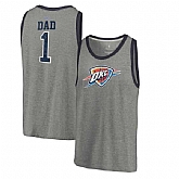Oklahoma City Thunder Fanatics Branded Greatest Dad Tri-Blend Tank Top - Heathered Gray,baseball caps,new era cap wholesale,wholesale hats